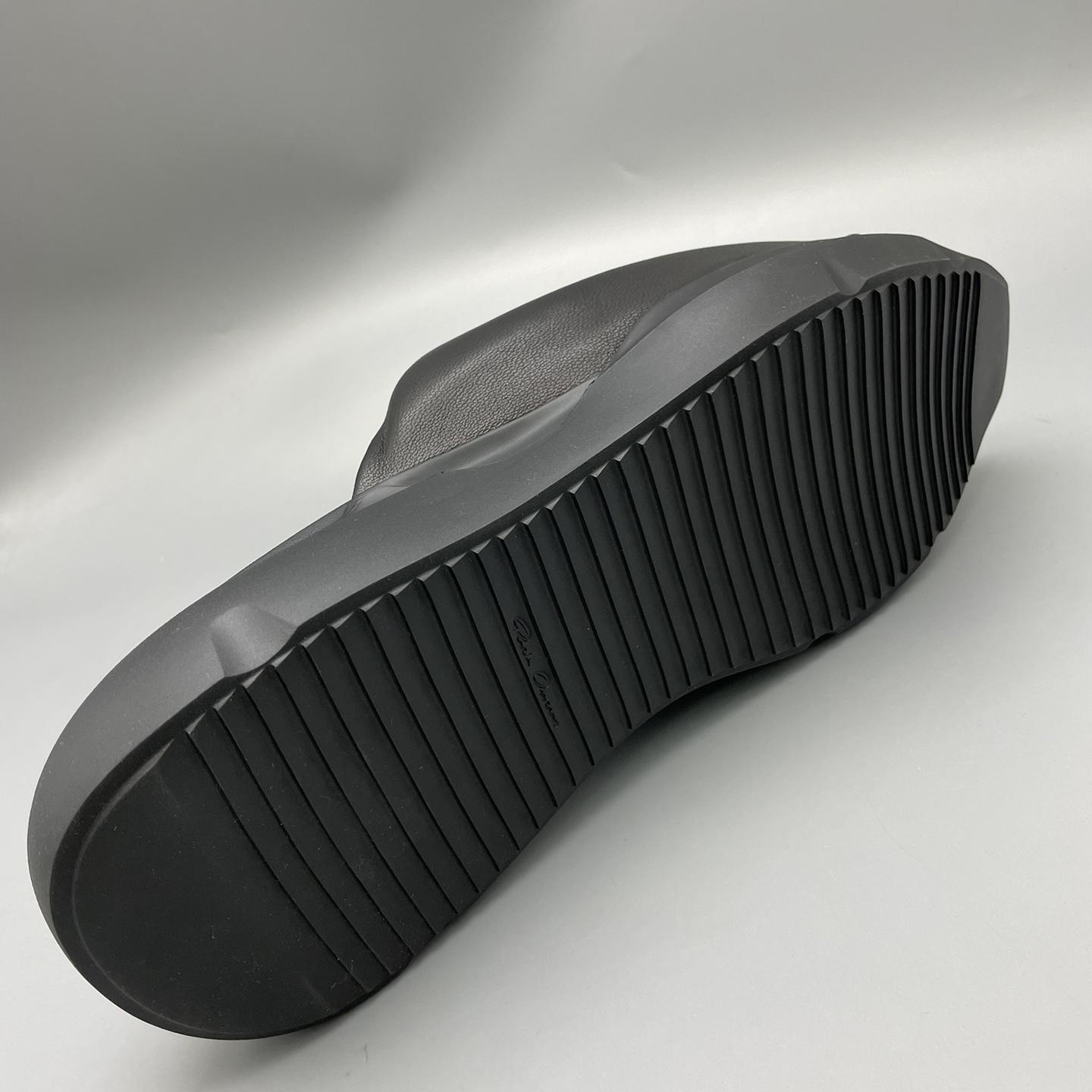 Rick Owens SS23 Edfu Geth Puffer Slide In Black - FashionPlug