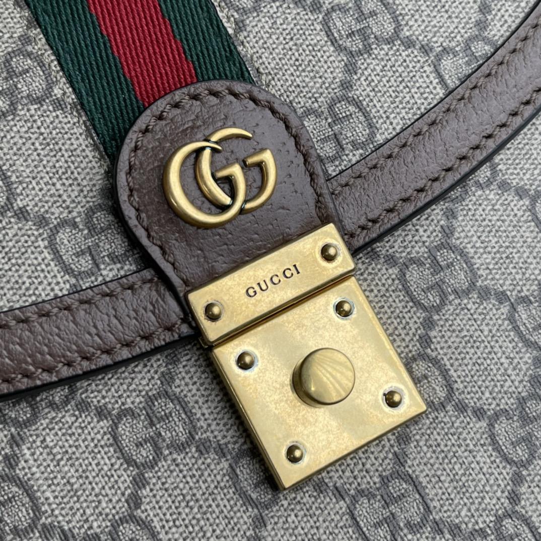 Gucci Ophidia GG Small Top Handle Bag(25-17.5-7cm) - FashionPlug