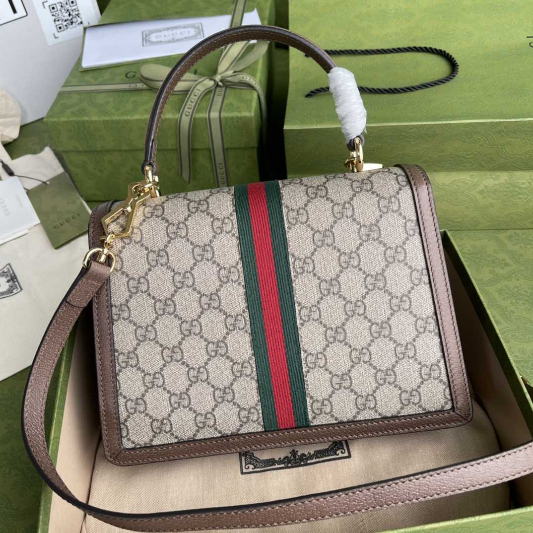 Gucci Ophidia GG Small Top Handle Bag(25-17.5-7cm) - FashionPlug
