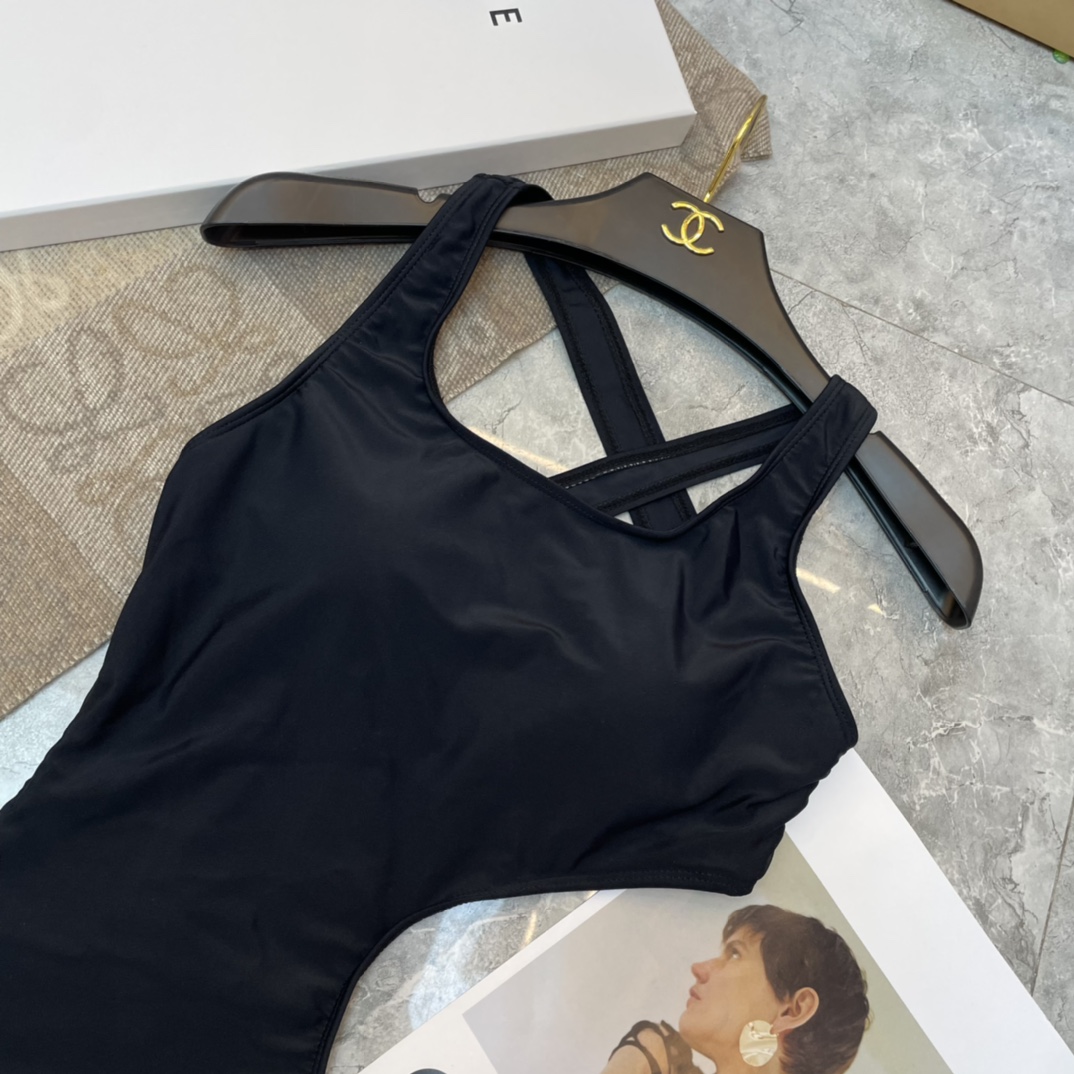 Celine Triomphe Swimsuit In Matte Jersey - FashionPlug