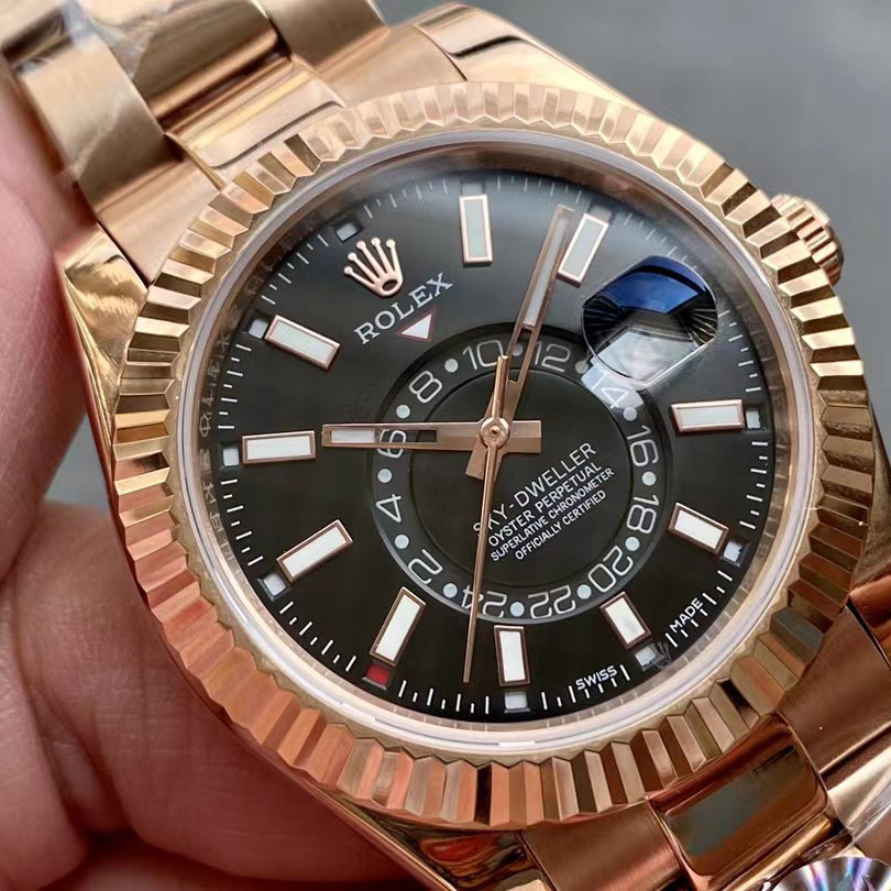Rolex Sky-Dweller Rose Gold Watch - FashionPlug