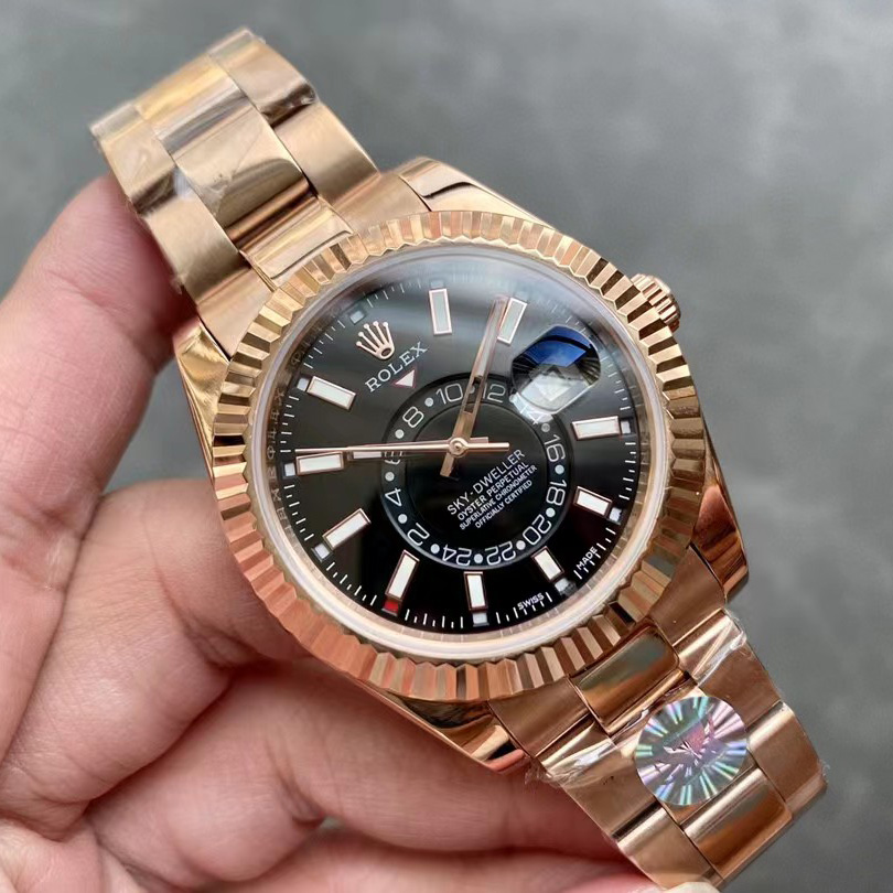 Rolex Sky-Dweller Rose Gold Watch - FashionPlug