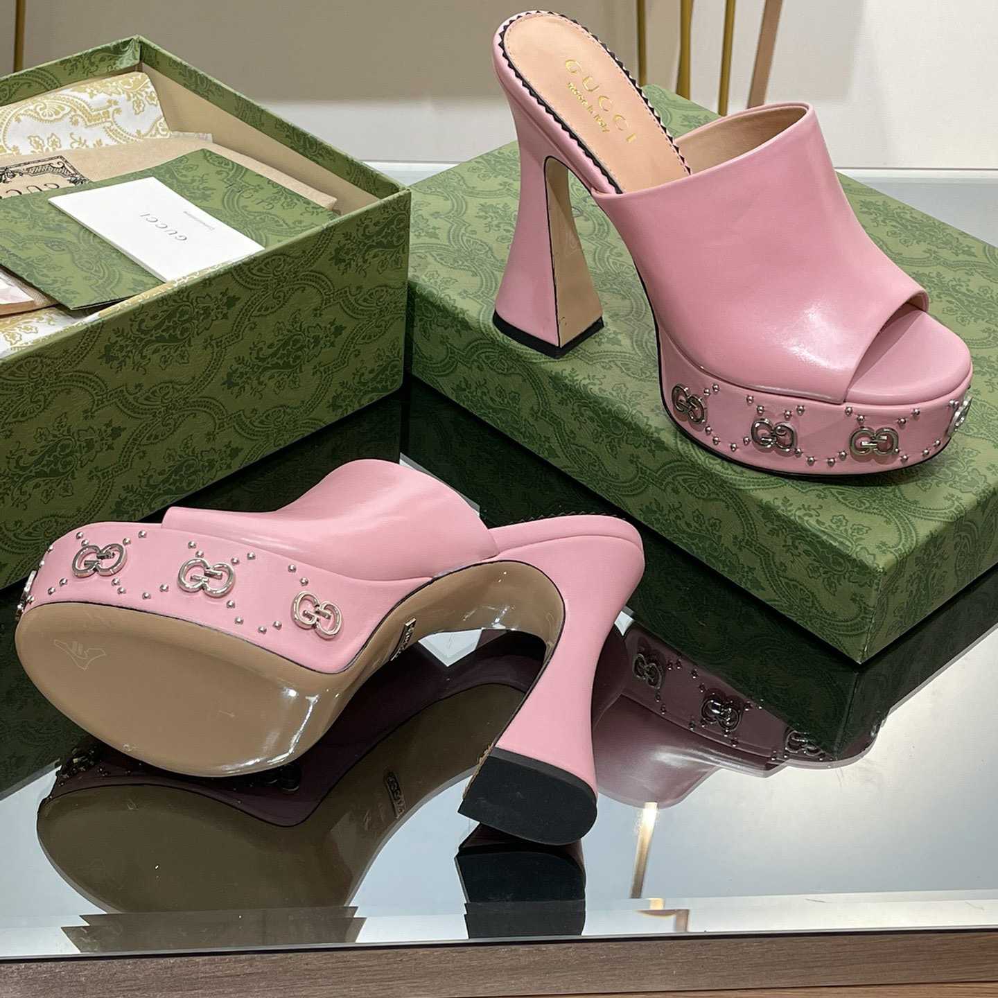 Gucci Women's Platform Slide Sandal - FashionPlug