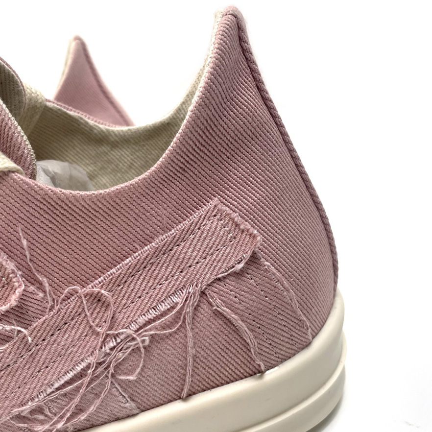 Rick Owens Drkshdw Slashed Low Sneakers - FashionPlug