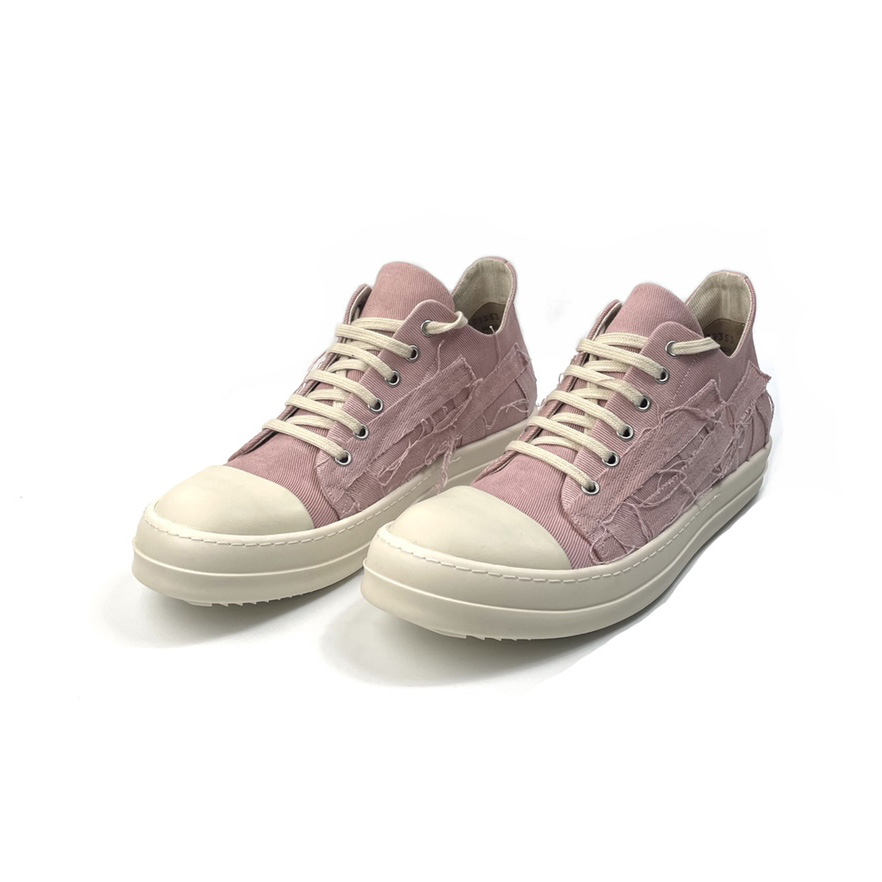 Rick Owens Drkshdw Slashed Low Sneakers - FashionPlug