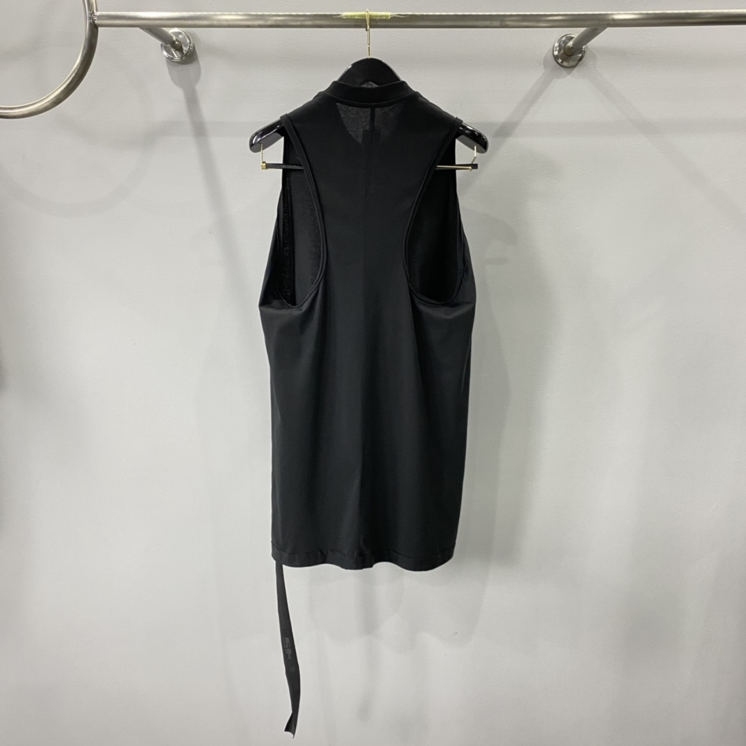 Rick Owens Graphic-print Cotton Vest - FashionPlug