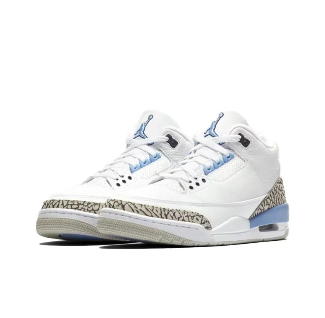 Air Jordan 3 Retro Unc Basketball Shoes   CT8532-104 - FashionPlug