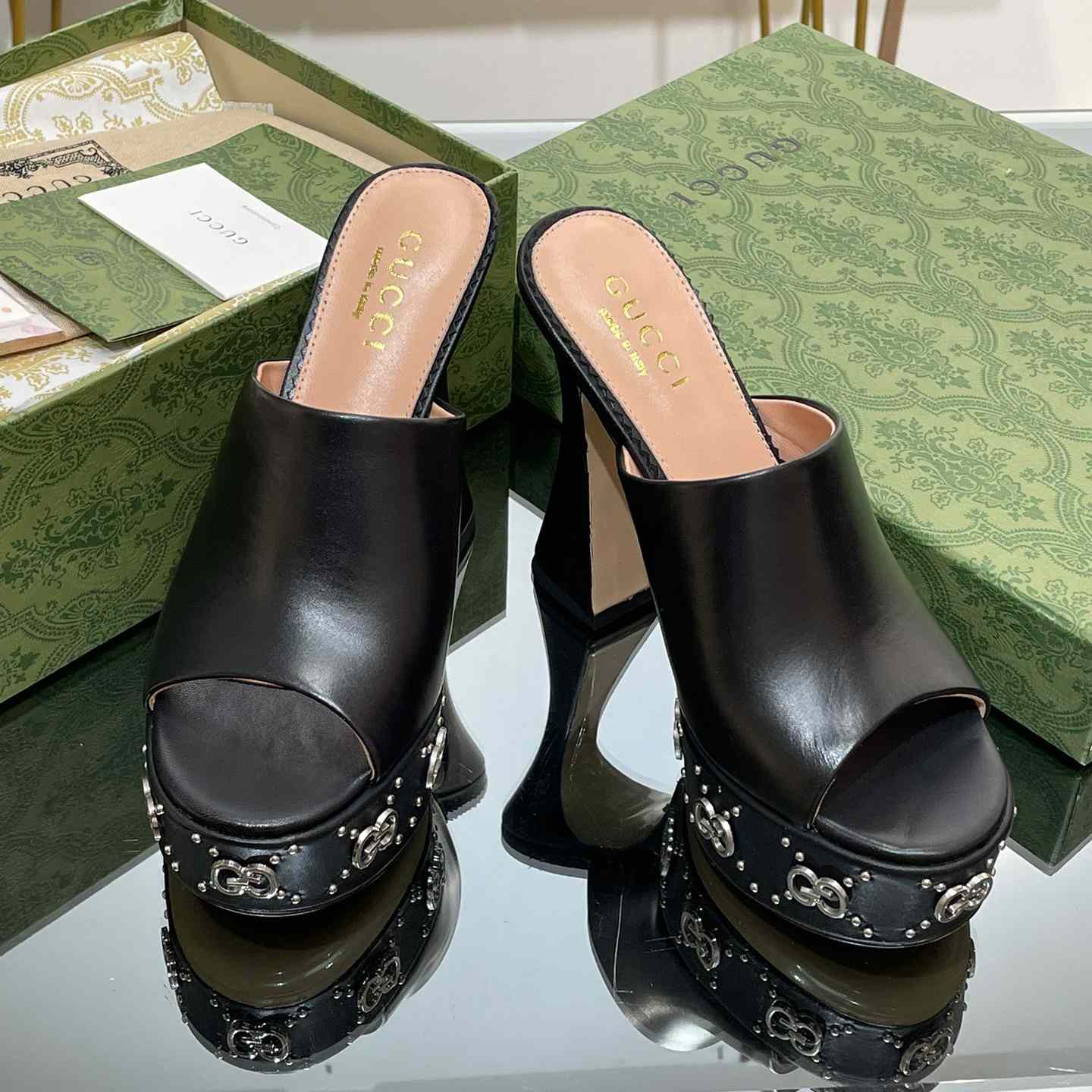 Gucci Women's Platform Slide Sandal - FashionPlug