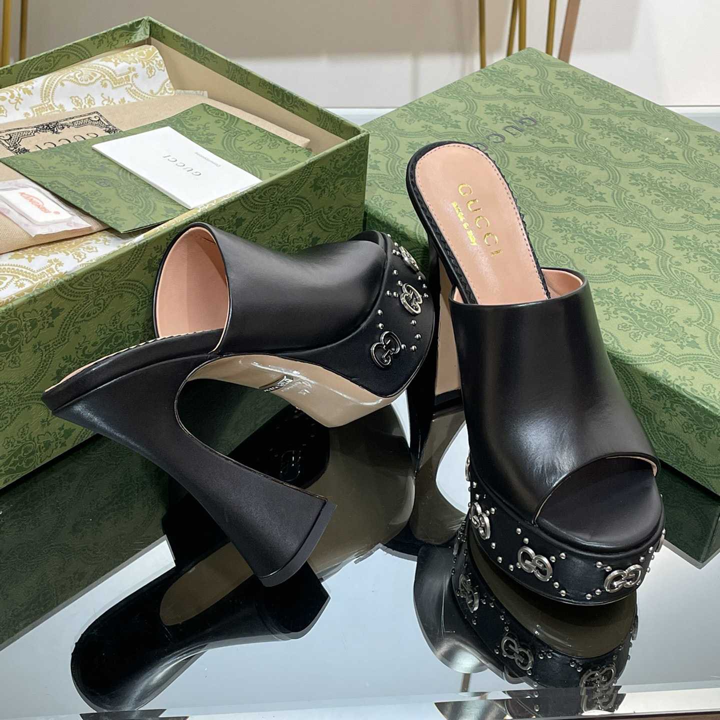 Gucci Women's Platform Slide Sandal - FashionPlug