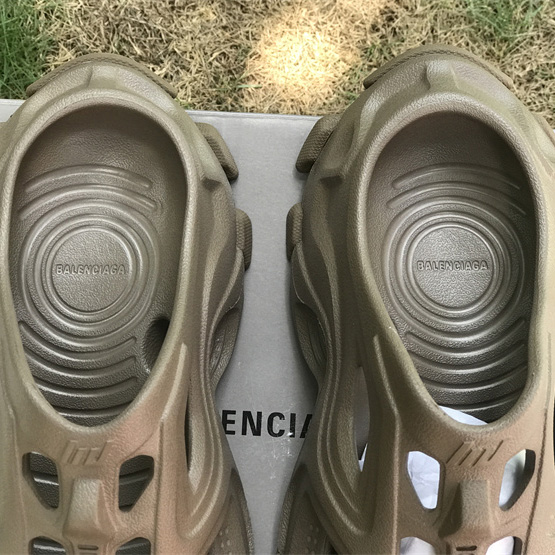 Balenciaga HD Mule In Dark Beige  - FashionPlug