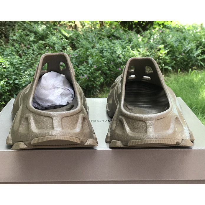 Balenciaga HD Mule In Dark Beige  - FashionPlug