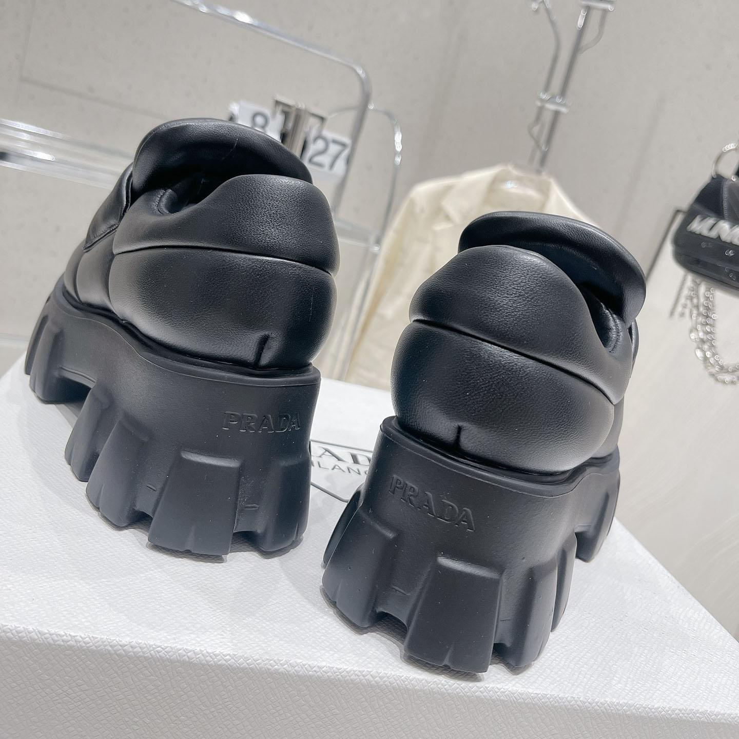 Prada Soft padded Nappa Leather Loafers - FashionPlug