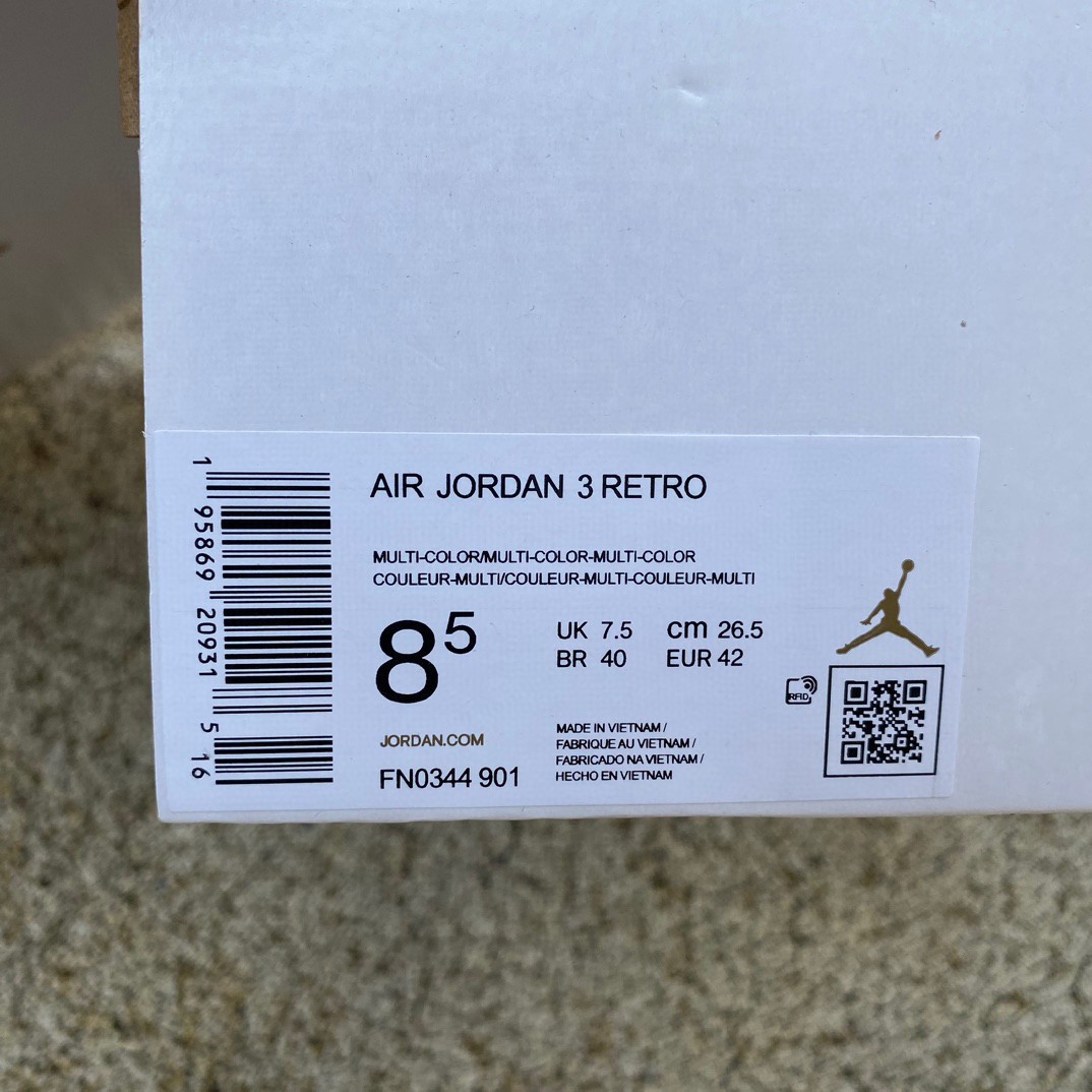 J Balvin x Air Jordan 3  Basketball Shoes   FN0344-901 - FashionPlug