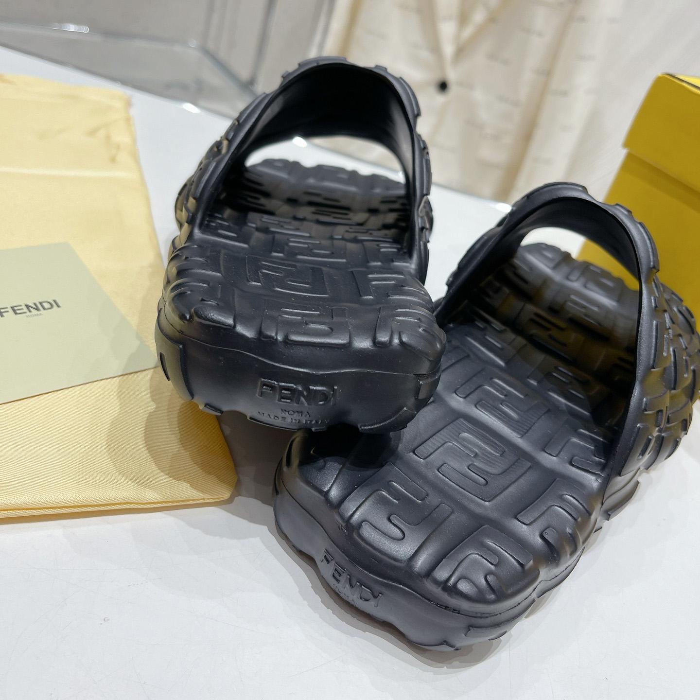 Fendi Cloud Slides Orange Rubber Slides - FashionPlug