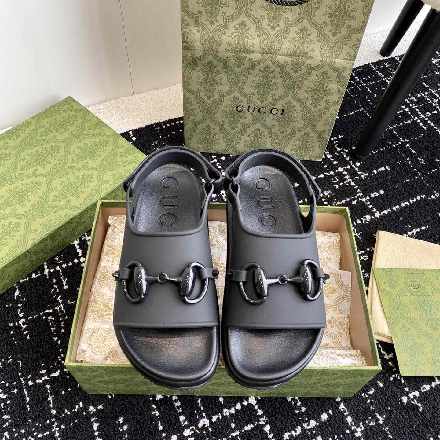 Gucci Horsebit Flatform Sandal - FashionPlug