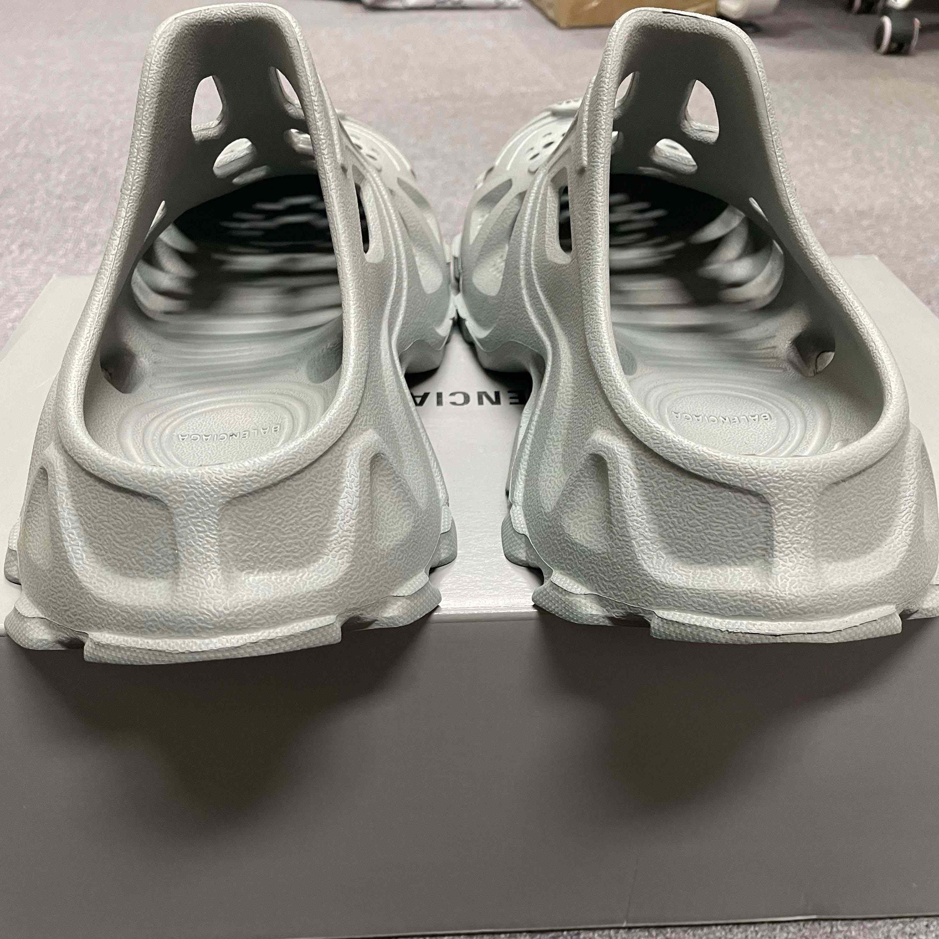 Balenciaga HD Mule In Grey  - FashionPlug