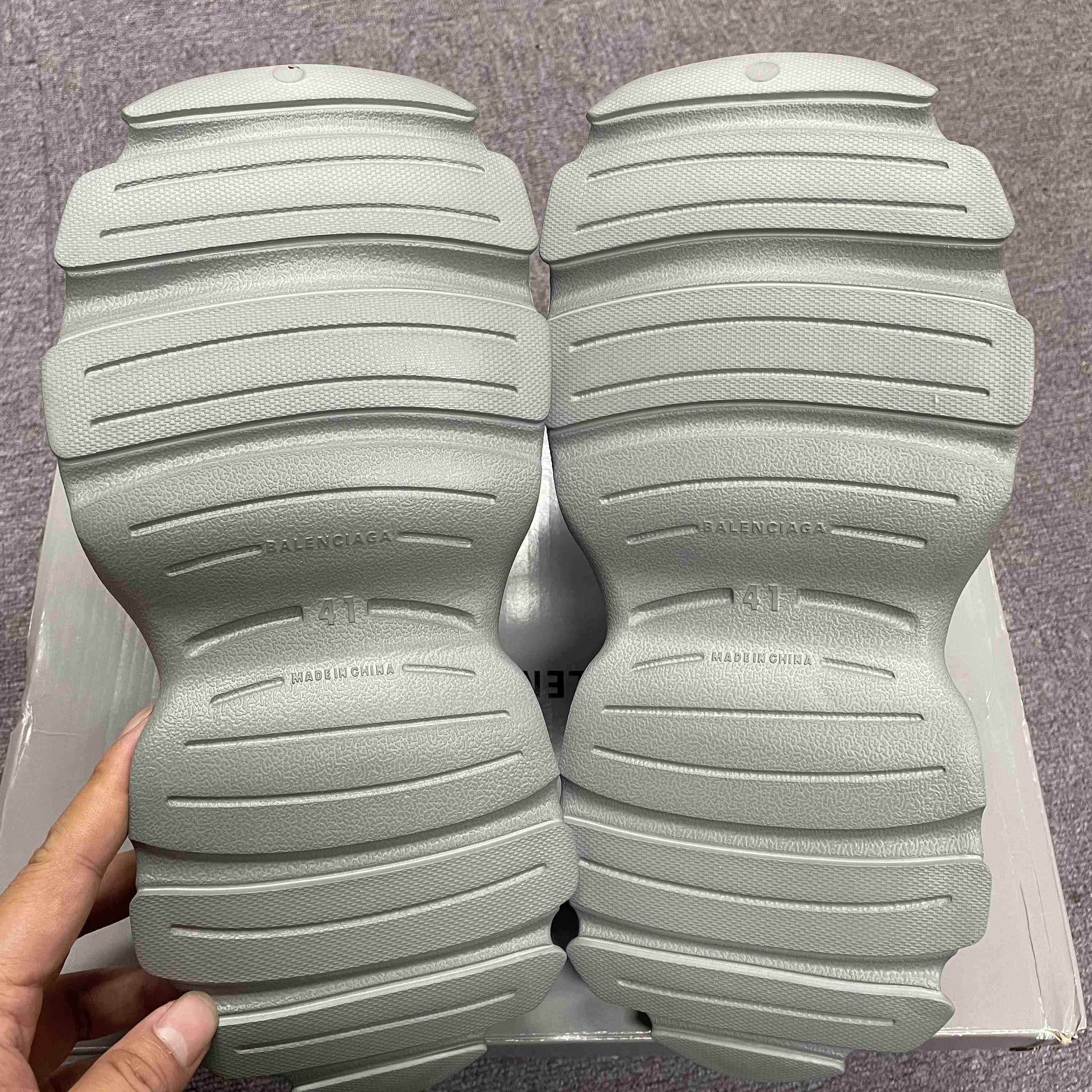 Balenciaga HD Mule In Grey  - FashionPlug