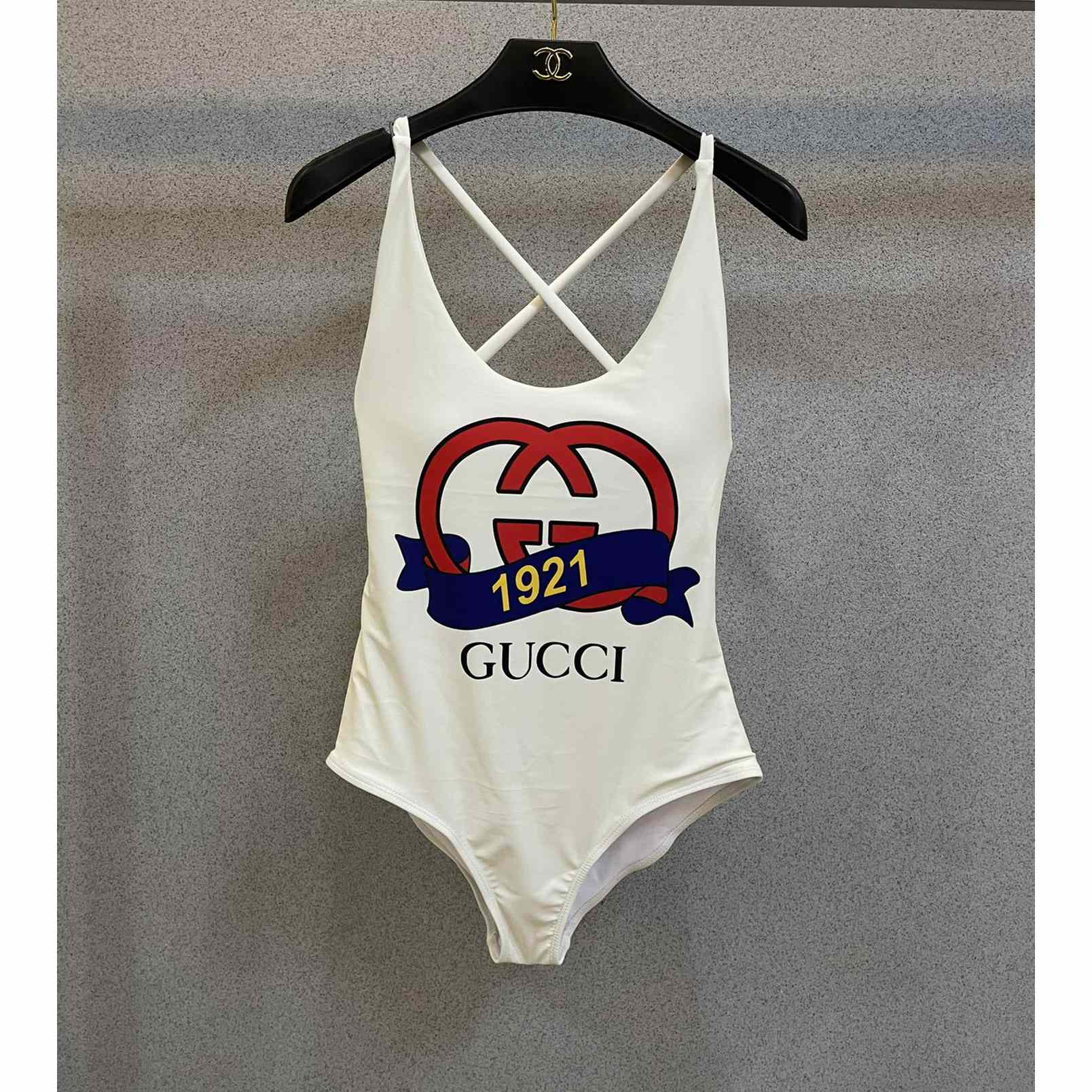 Gucci Sparkling Jersey Swimsuit - FashionPlug