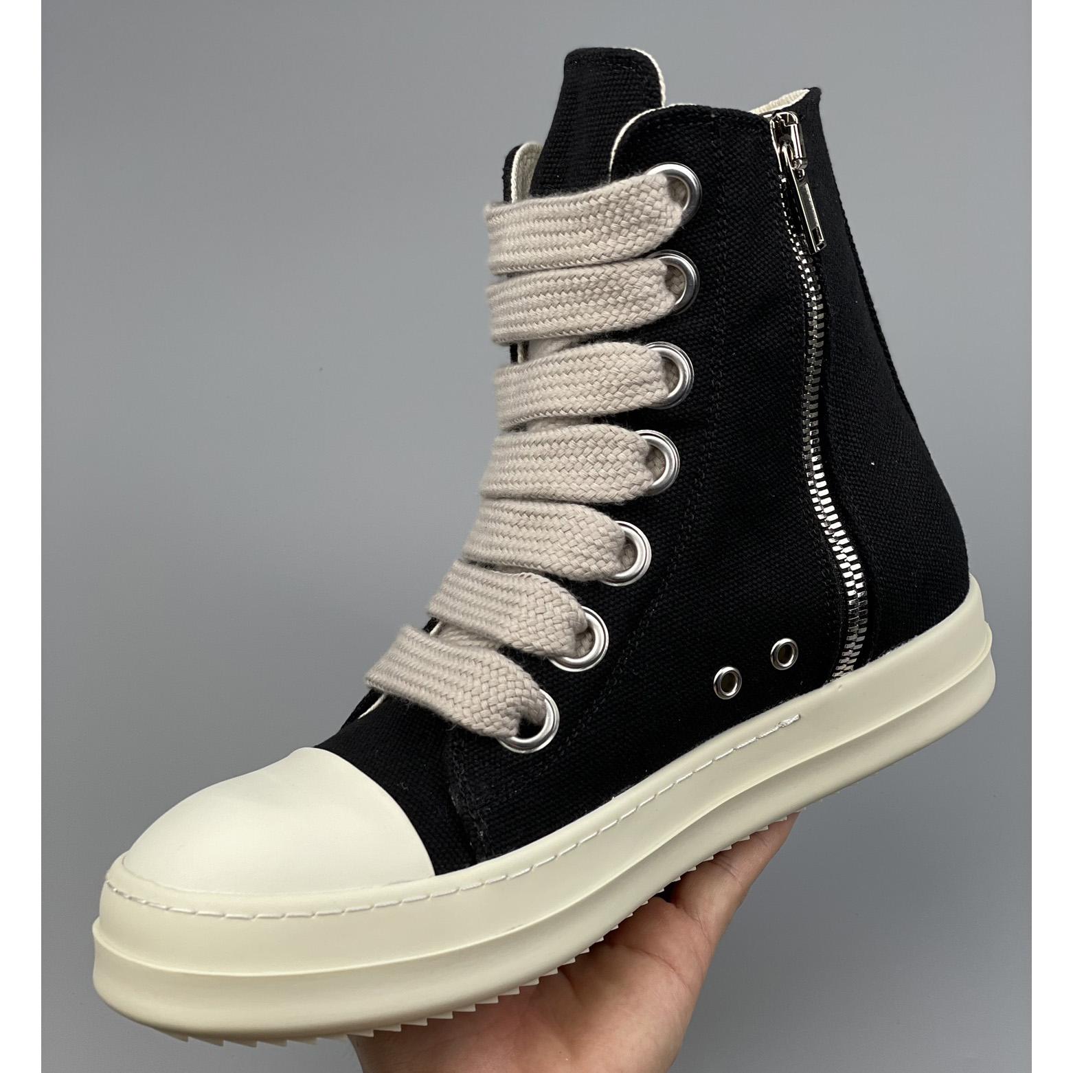 Rick Owens High-Top Sneakers - FashionPlug