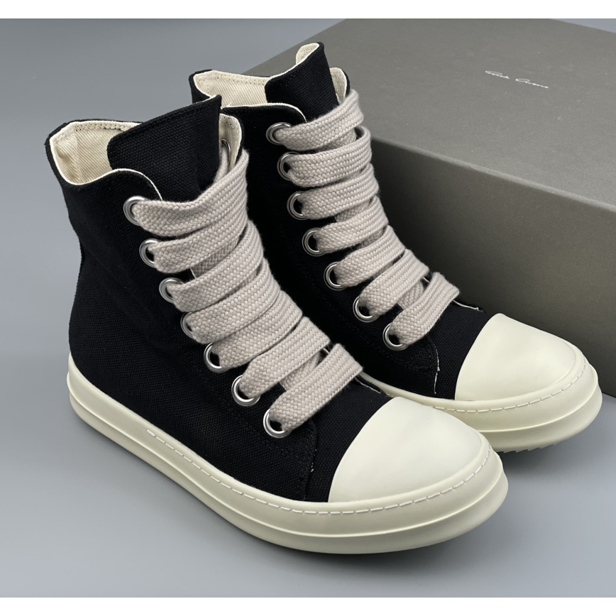 Rick Owens High-Top Sneakers - FashionPlug