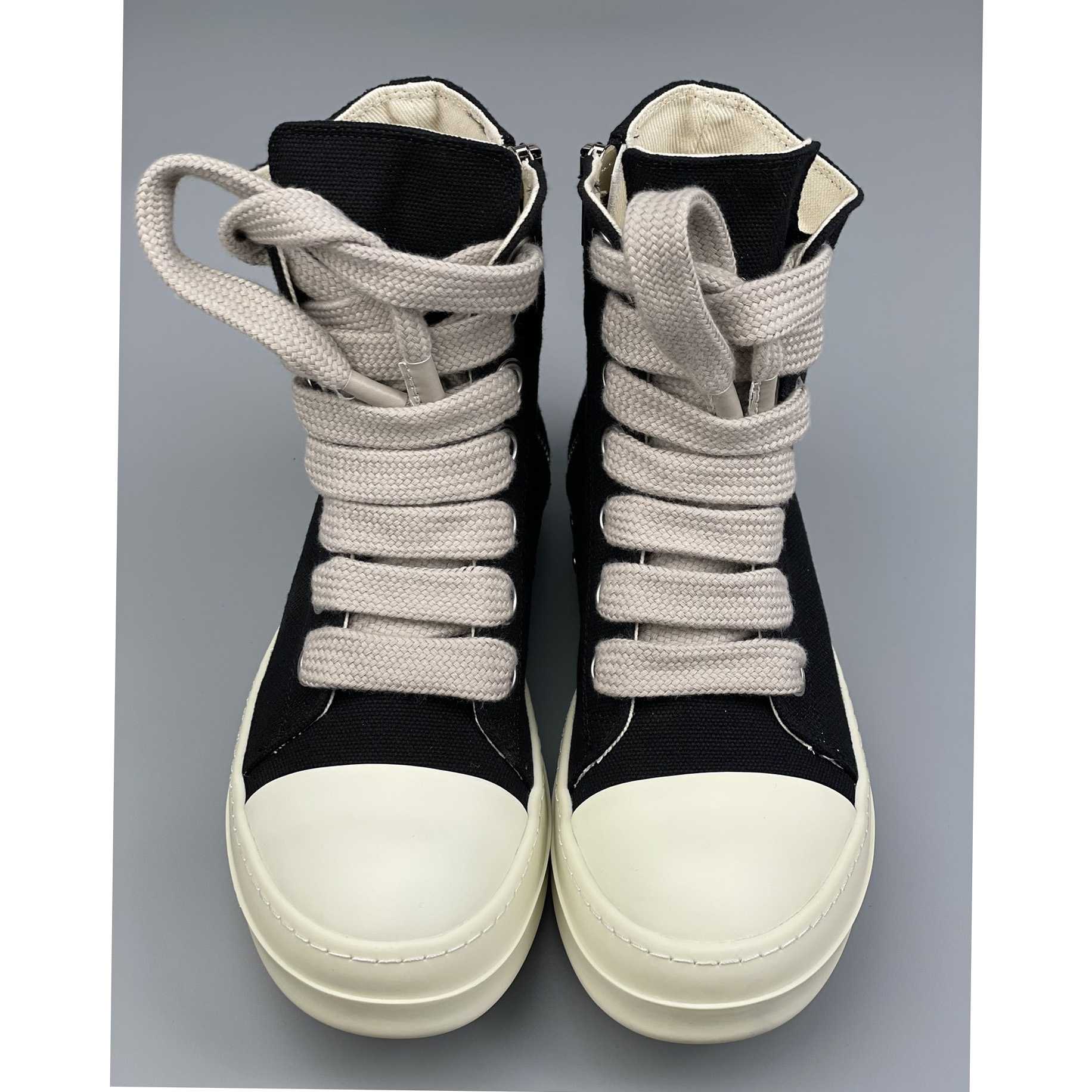 Rick Owens High-Top Sneakers - FashionPlug