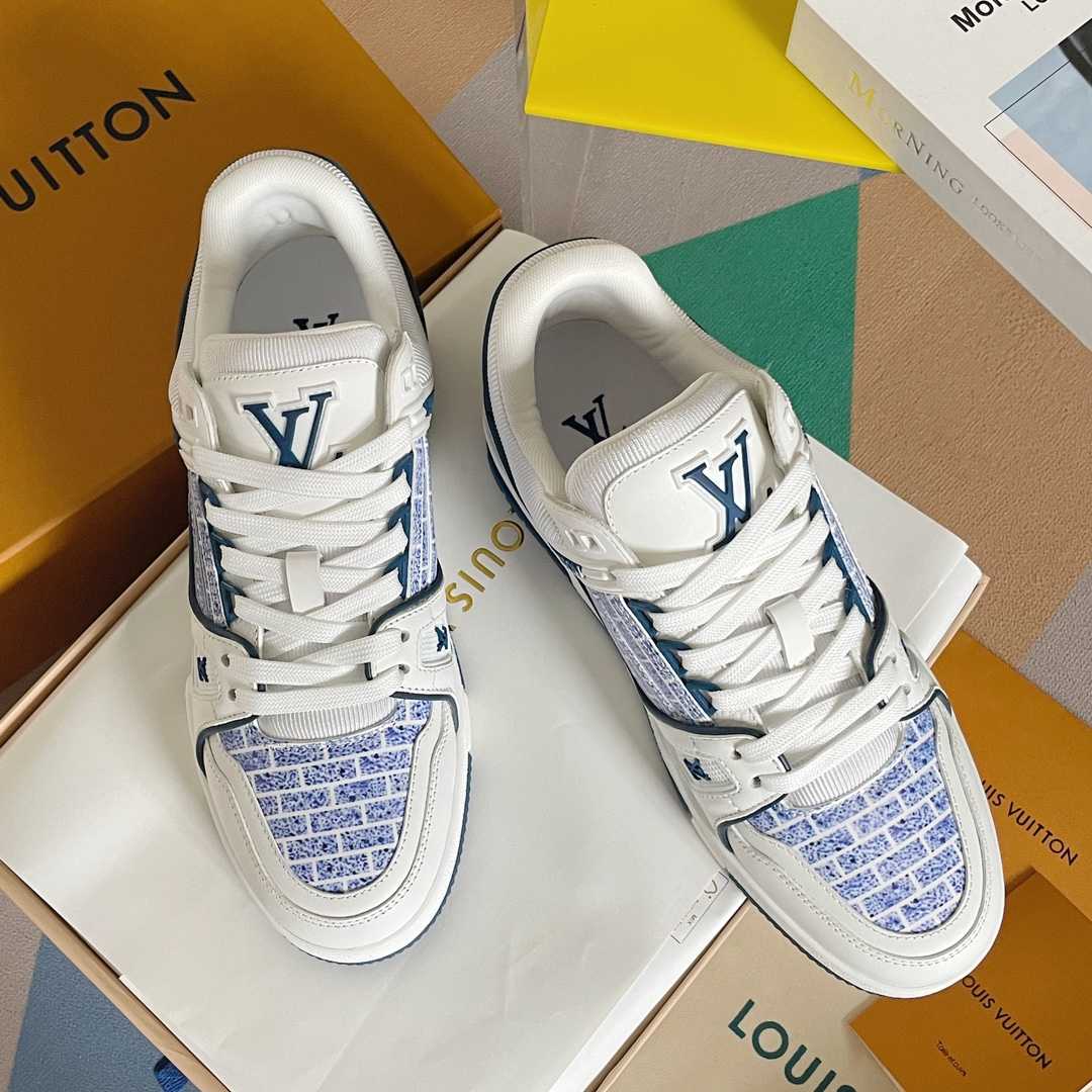 Louis Vuitton LV Trainer Sneaker        - FashionPlug