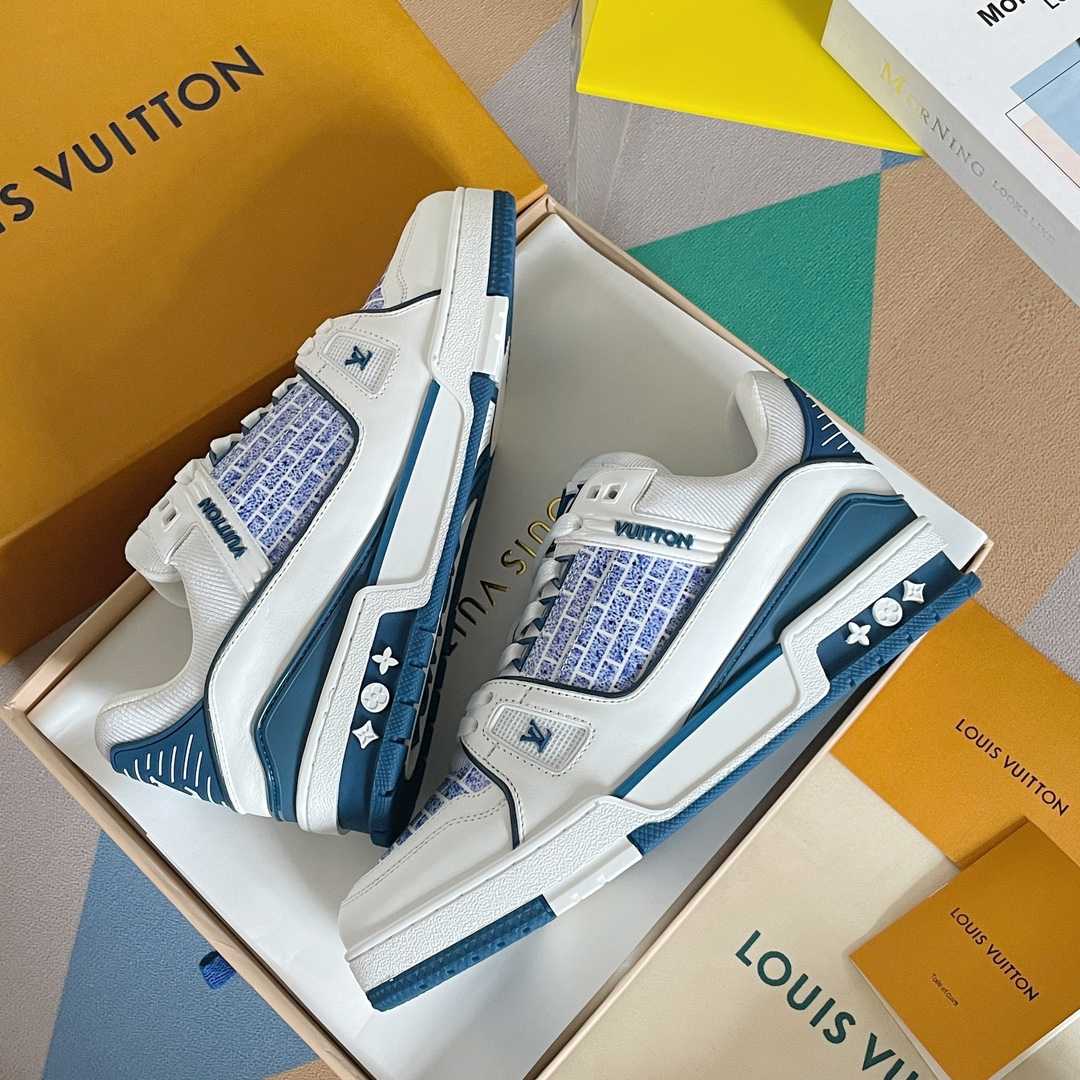 Louis Vuitton LV Trainer Sneaker        - FashionPlug