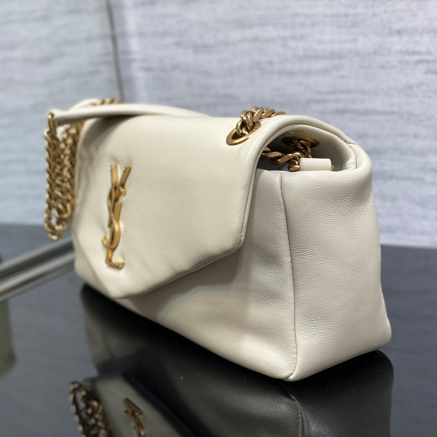 Saint Laurent Calypso In Lambskin - FashionPlug