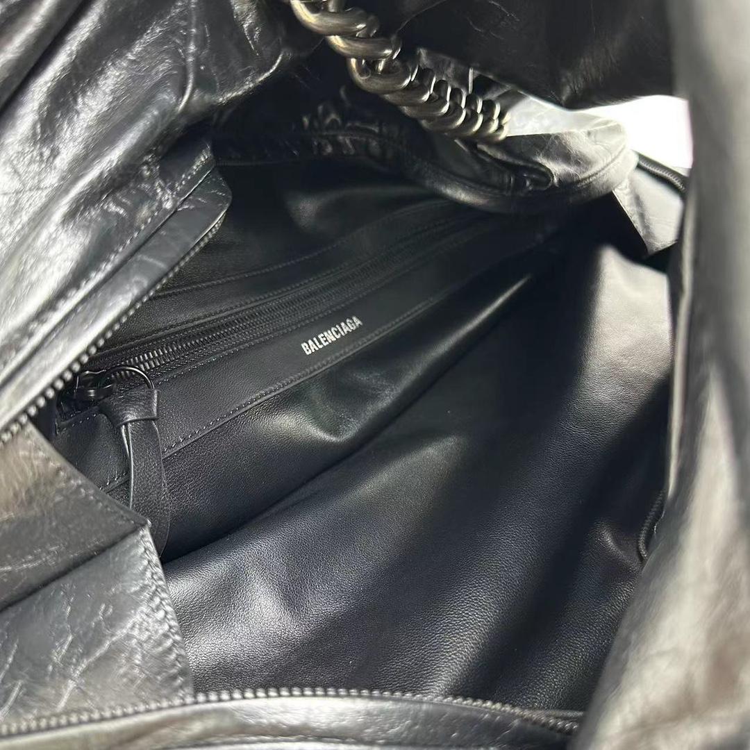 Balenciaga Puffer Large Bag In Black - FashionPlug
