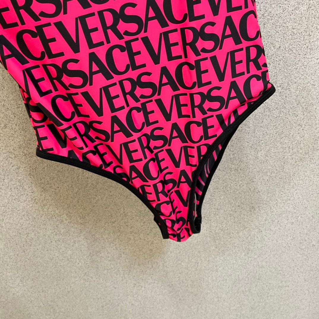 Versace Allover Reversible Swimsuit - FashionPlug