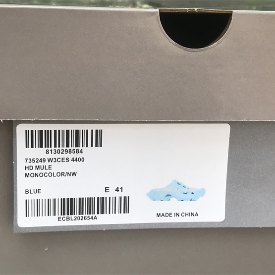 Balenciaga HD Mule In Blue - FashionPlug