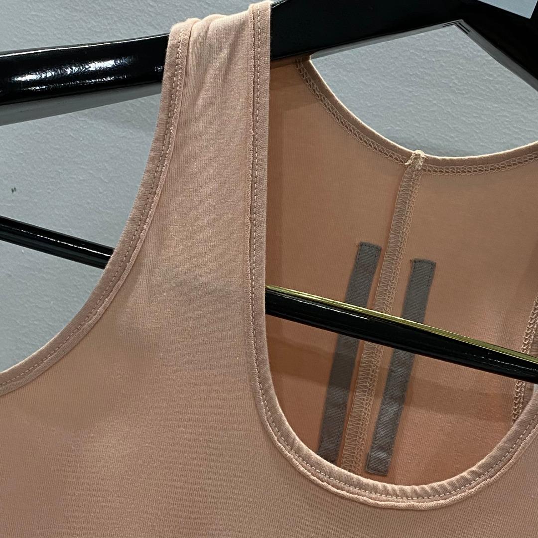 Rick Owens Drkshdw Curved-hem Tank Top - FashionPlug