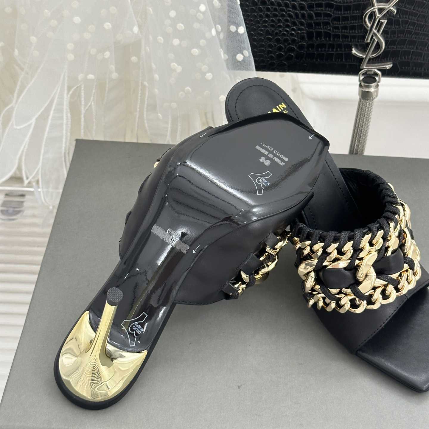 Balmain Chain-link Detail 110mm Pumps - FashionPlug