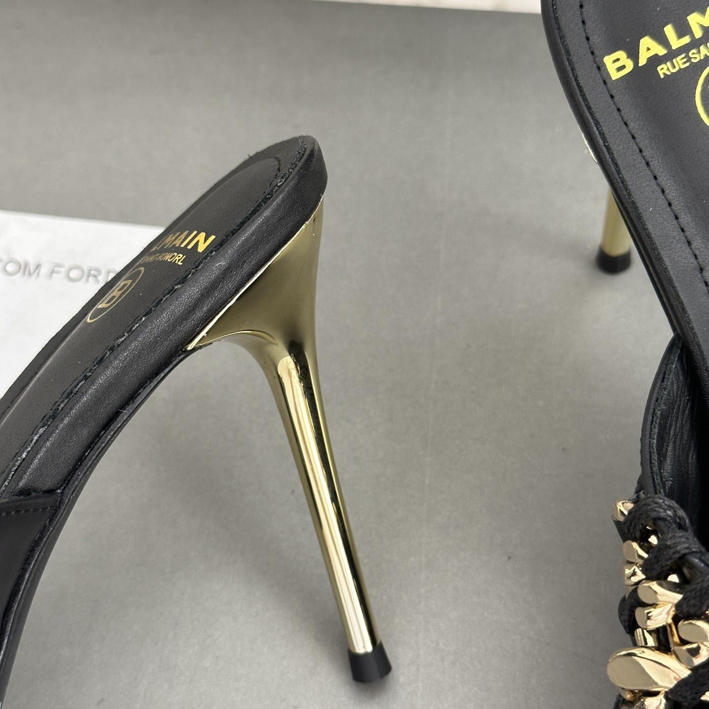 Balmain Chain-link Detail 110mm Pumps - FashionPlug