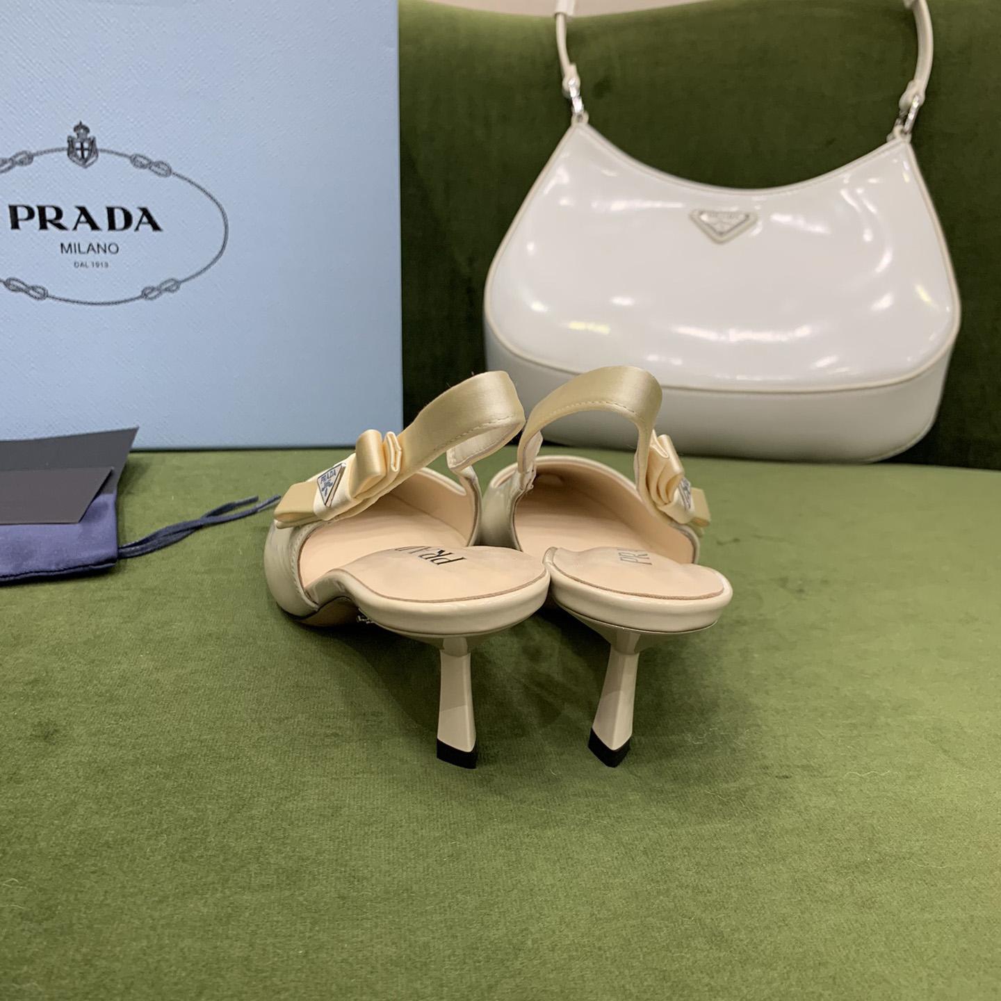 Prada Patent Leather Slingbacks - FashionPlug