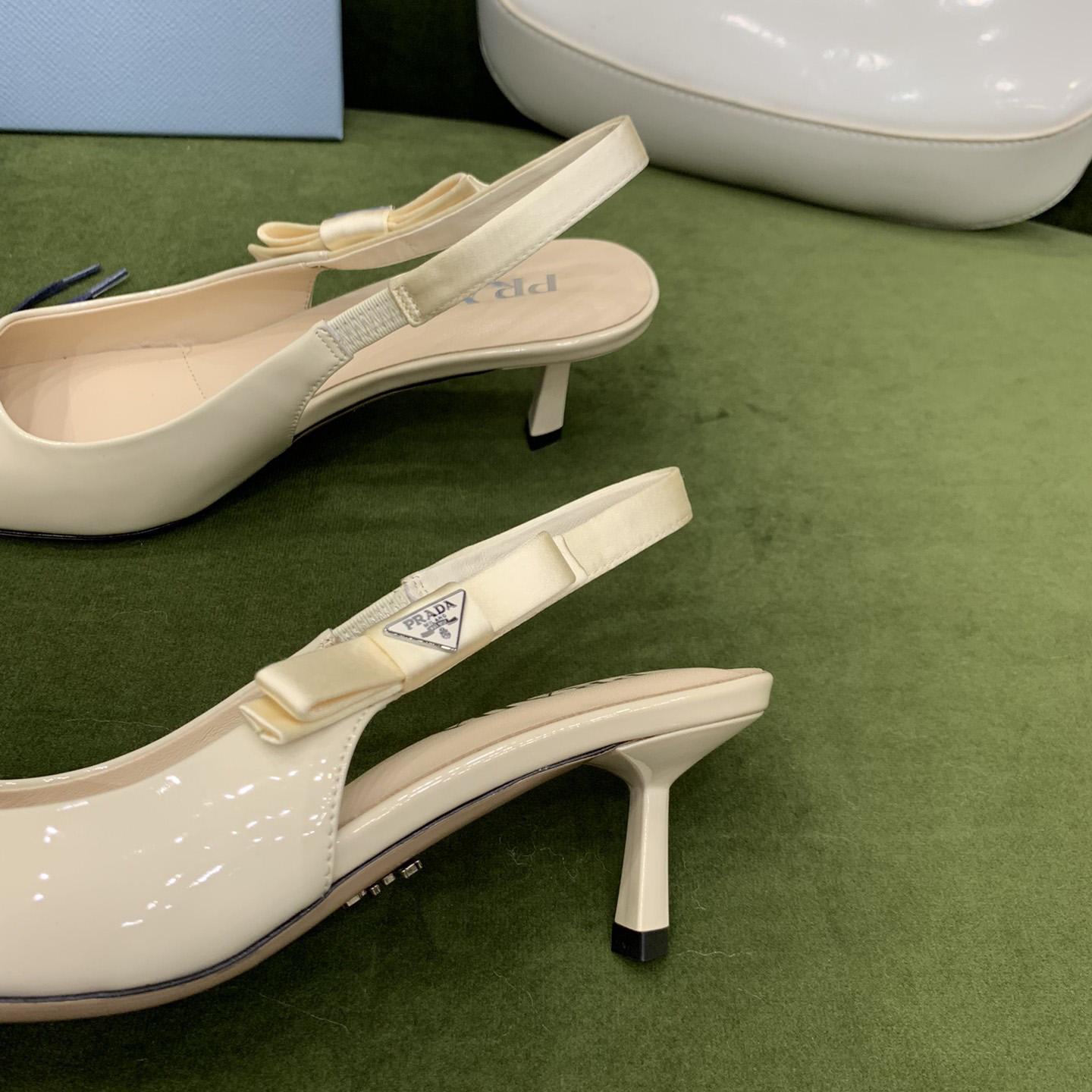 Prada Patent Leather Slingbacks - FashionPlug