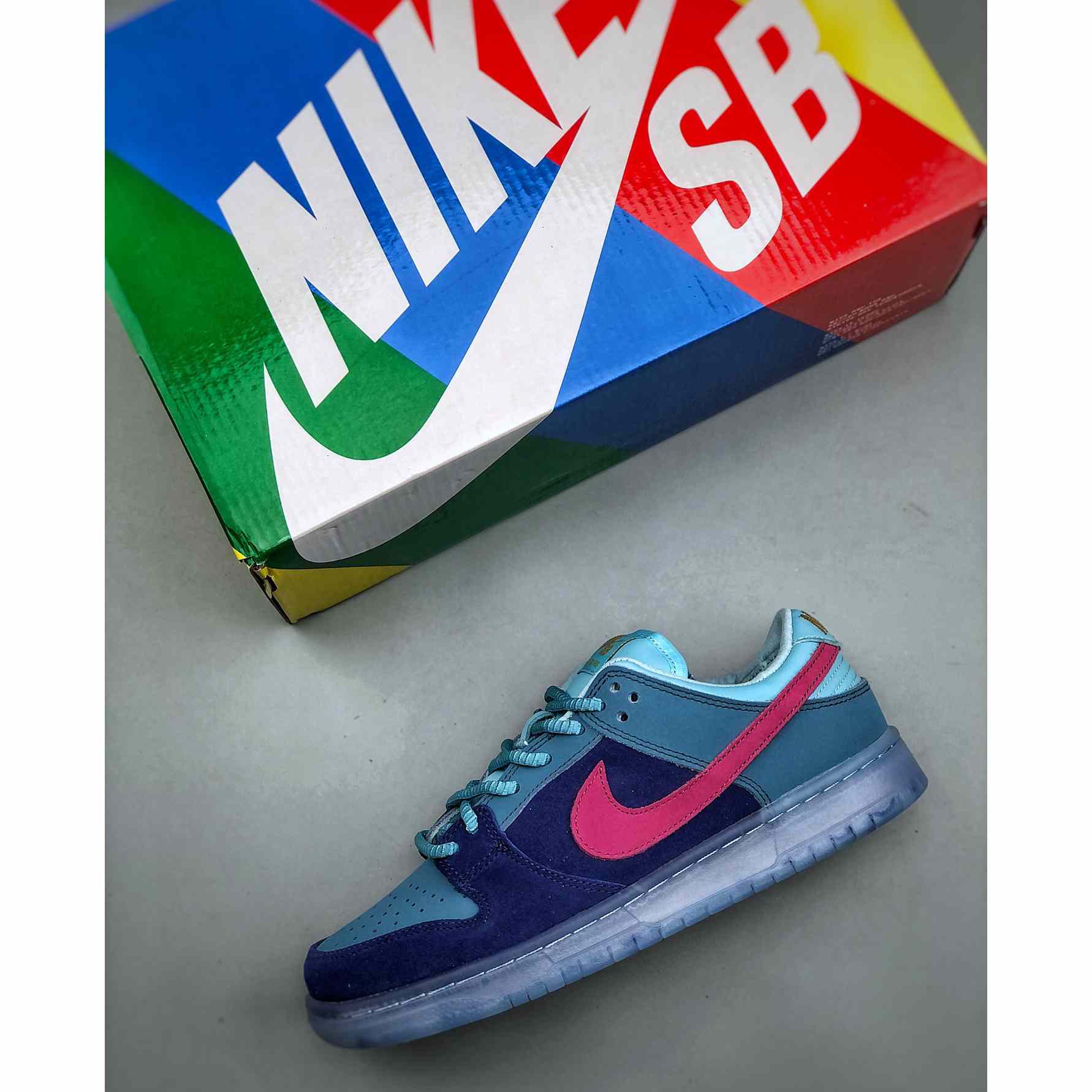 Run The Jewels x Nike SB Dunk Low Sneakers       DO9404-400 - FashionPlug