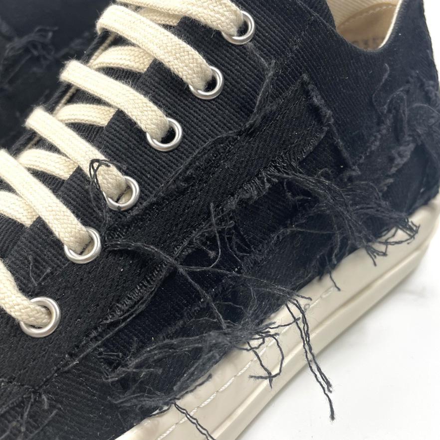 Rick Owens Drkshdw Distressed-effect Low-top Sneakers - FashionPlug