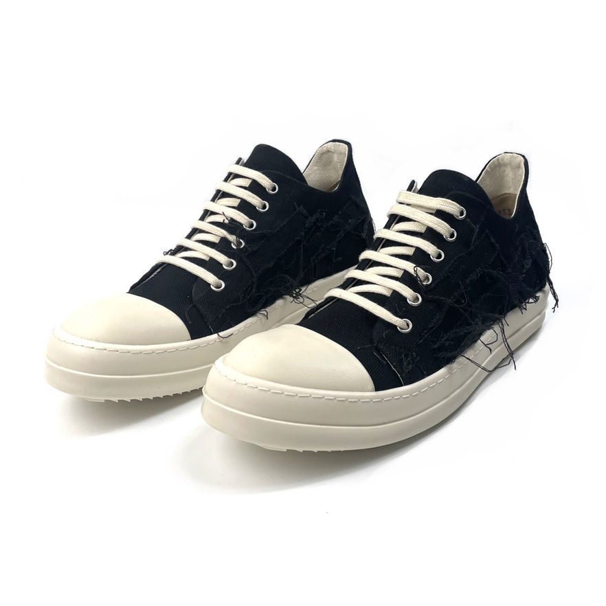 Rick Owens Drkshdw Distressed-effect Low-top Sneakers - FashionPlug
