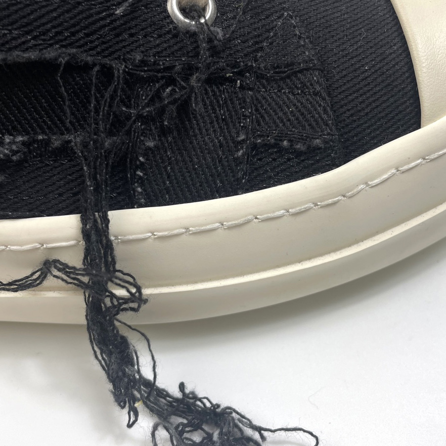 Rick Owens Drkshdw Distressed-effect Low-top Sneakers - FashionPlug