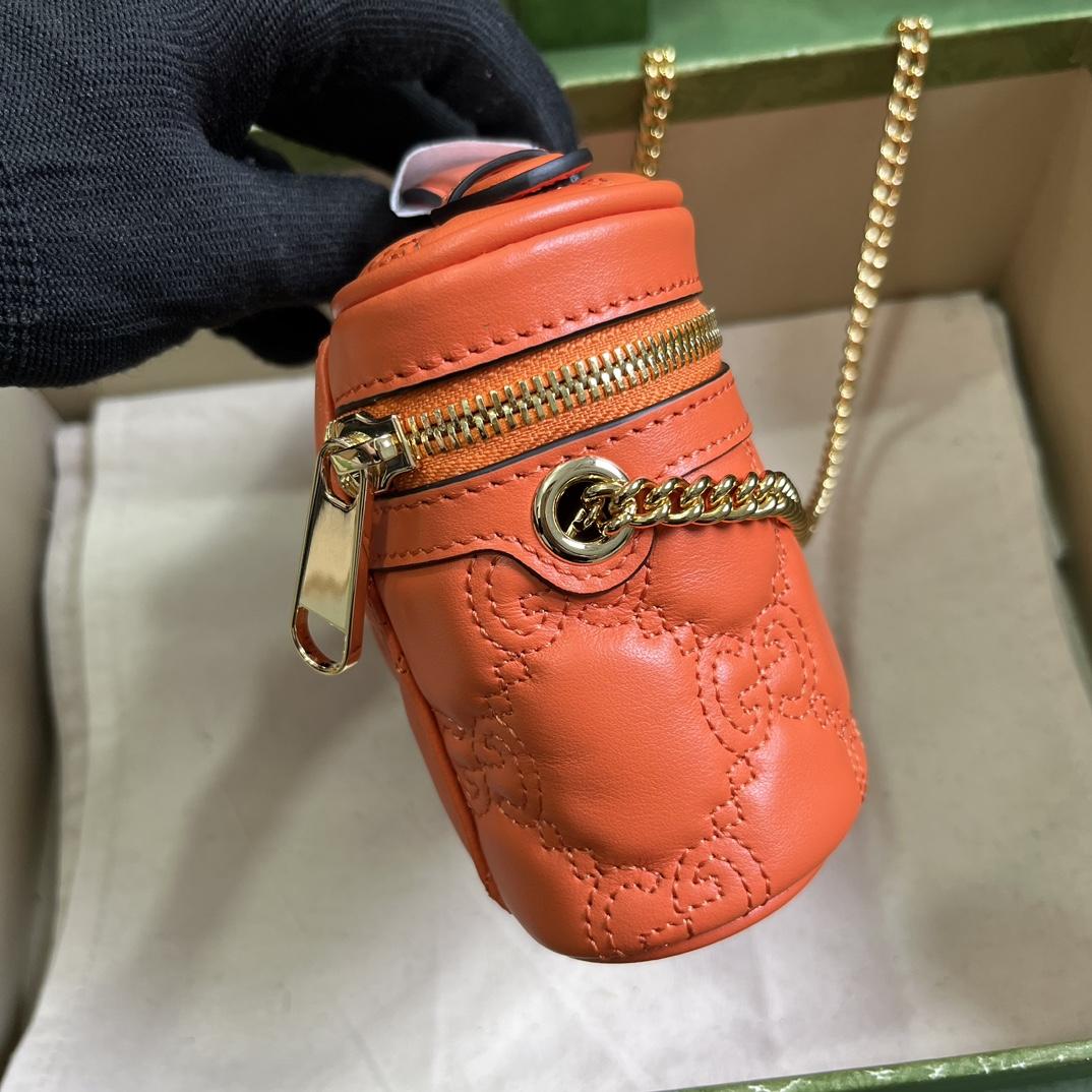 Gucci GG Matelassé Top Handle Mini Bag(16-10.5-5cm) - FashionPlug