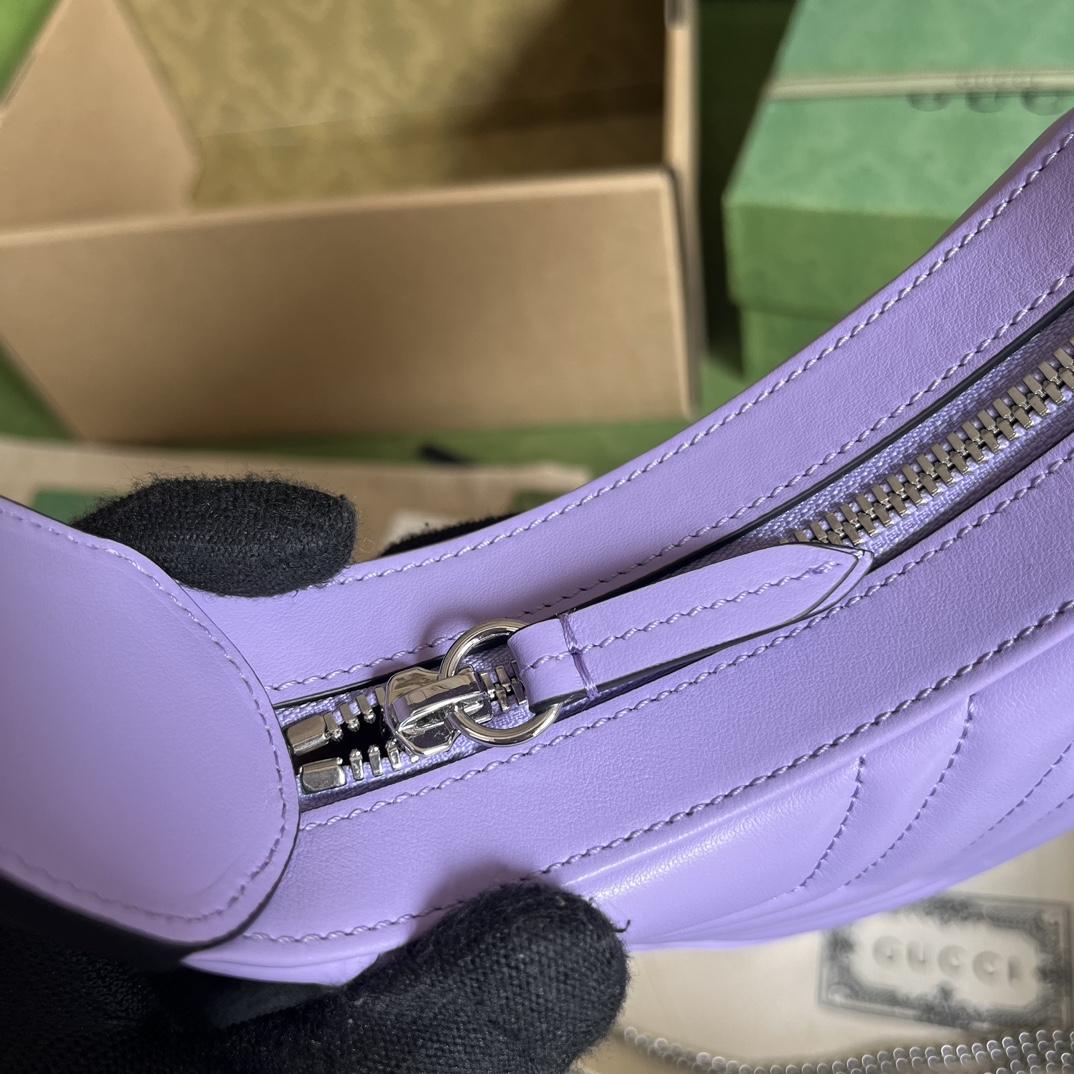 Gucci GG Marmont Half-Moon-Shaped Mini Bag(21.5-11-5cm) - FashionPlug