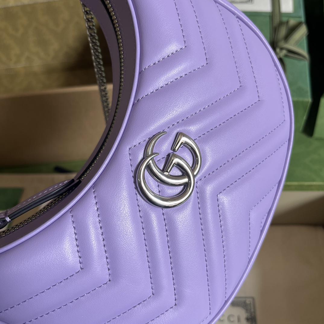 Gucci GG Marmont Half-Moon-Shaped Mini Bag(21.5-11-5cm) - FashionPlug