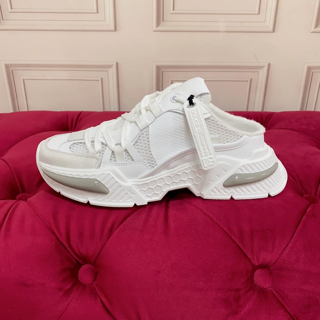 Dolce & Gabbana Mixed-material Airmaster Mule Sneakers - FashionPlug