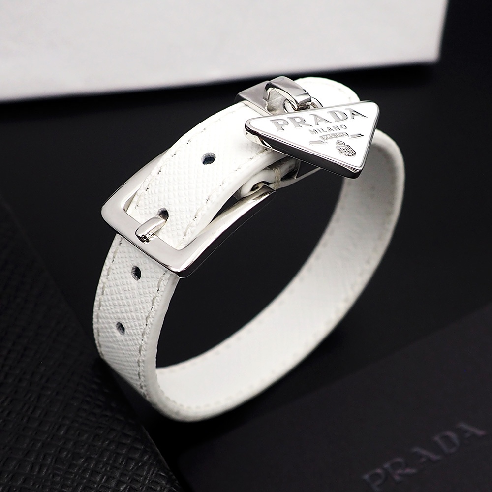 Prada Saffiano Leather Bracelet - FashionPlug
