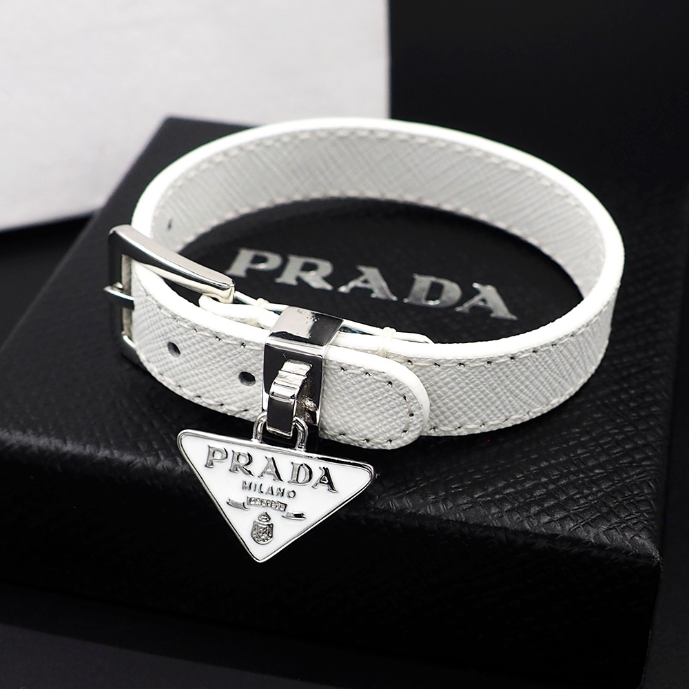 Prada Saffiano Leather Bracelet - FashionPlug