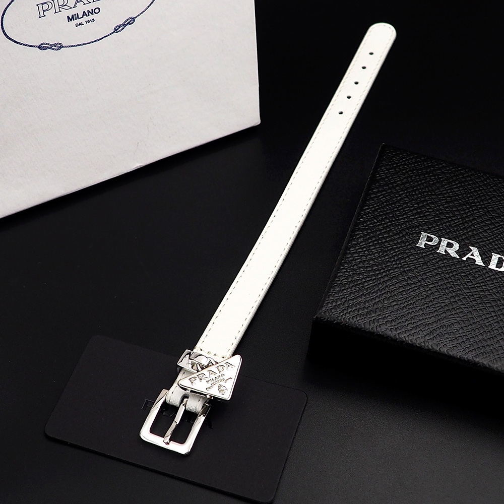 Prada Saffiano Leather Bracelet - FashionPlug