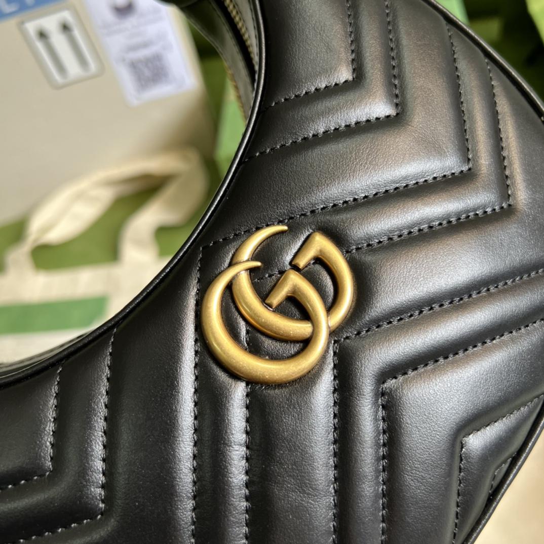 Gucci GG Marmont Half-Moon-Shaped Mini Bag(21.5-11-5cm) - FashionPlug
