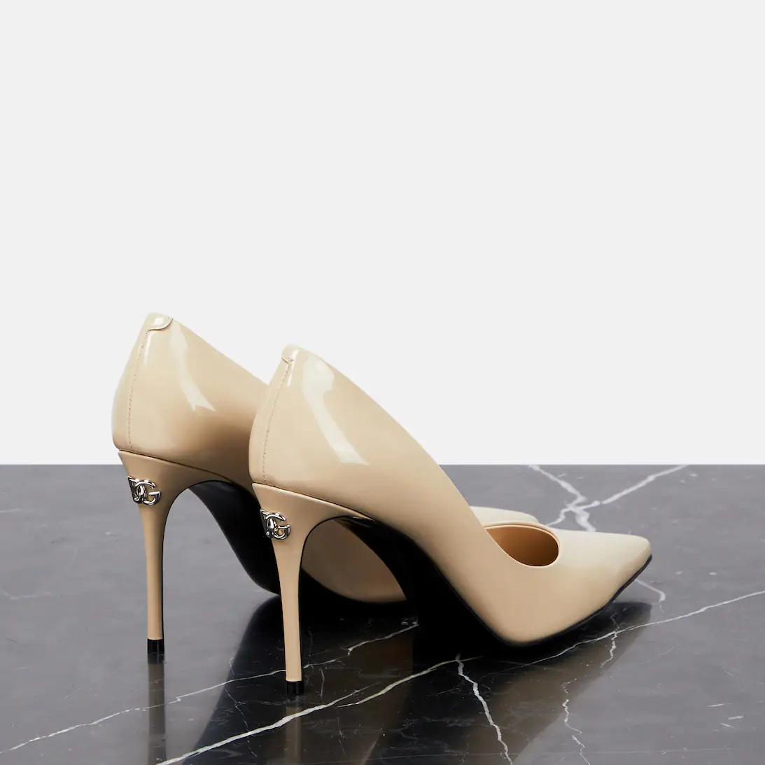 Dolce & Gabbana Cardinale Patent Leather Pumps - FashionPlug