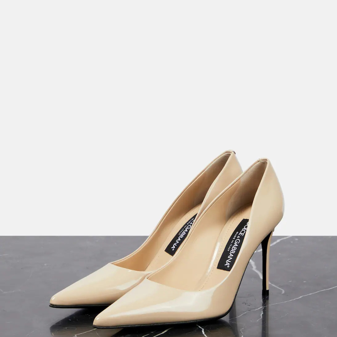 Dolce & Gabbana Cardinale Patent Leather Pumps - FashionPlug